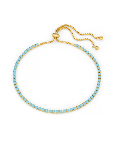 Tennis Slider Bracelet, Turquise