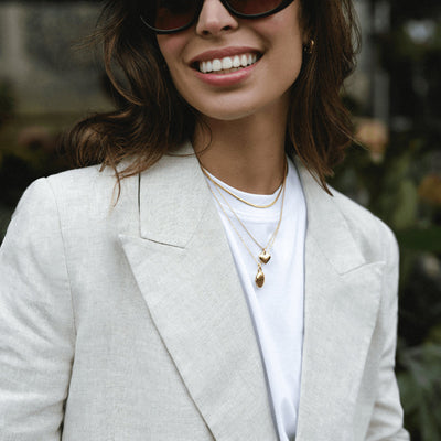 LUXE Domed Heart Necklace fra Orelia - bilde 2