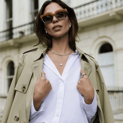 LUXE Domed Heart Necklace fra Orelia - bilde 2