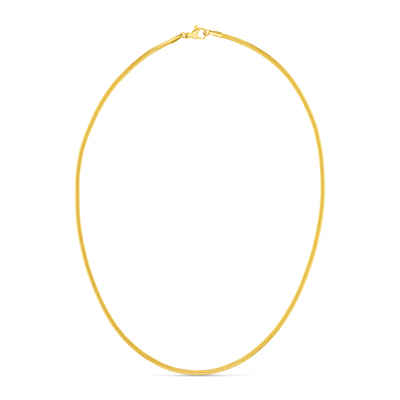 LUXE Flat Snake Chain Necklace fra Orelia hos Tråkk Inn