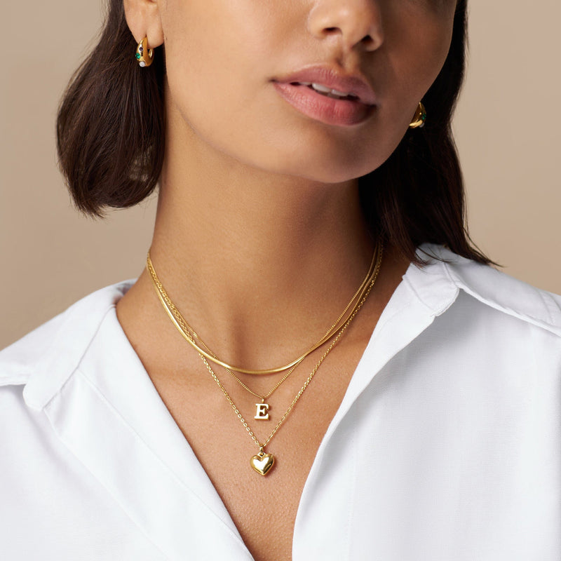 LUXE Flat Snake Chain Necklace fra Orelia - bilde 2