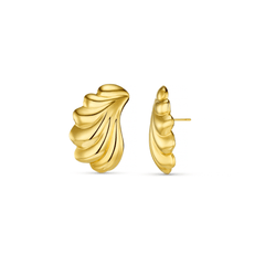 Luxe Statement Shell Stud Earrings
