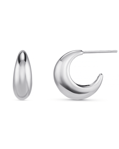 LUXE Tapered Dome Hoop Earrings