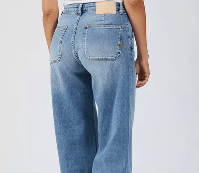 Pom Wide Jeans, Denim