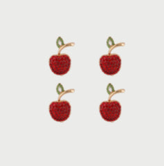 Apple Button Covers, Red