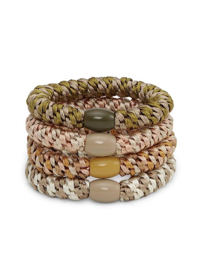 4-pack Basic Essentials Elastics, Autumn Multi fra Sui Ava hos Tråkk Inn