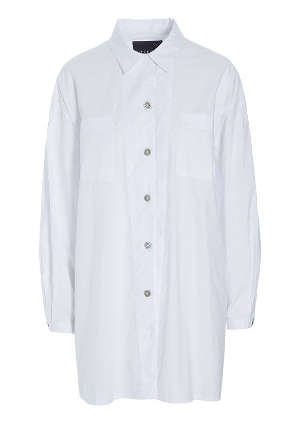 Core Cotton Storskjorte, White - Tråkk Inn