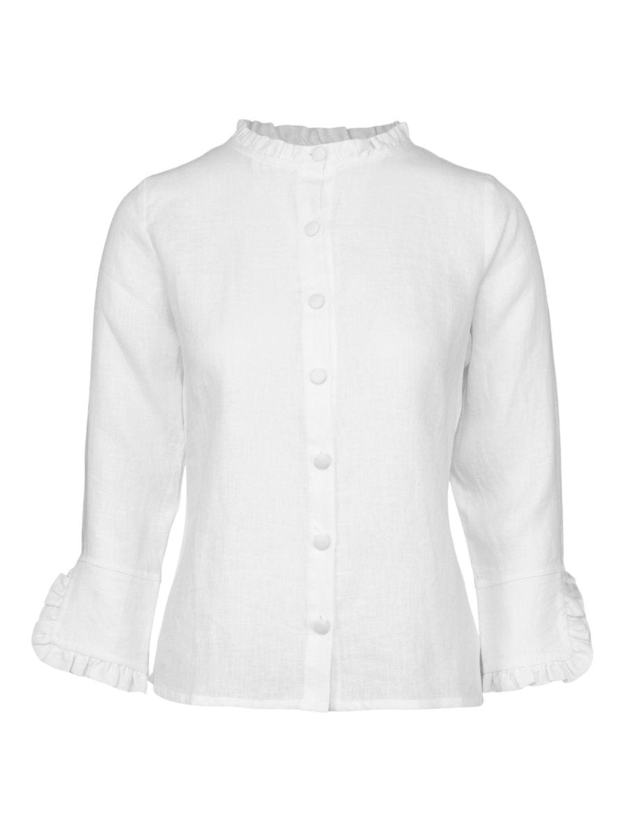 Clarion Linen Shirt, White