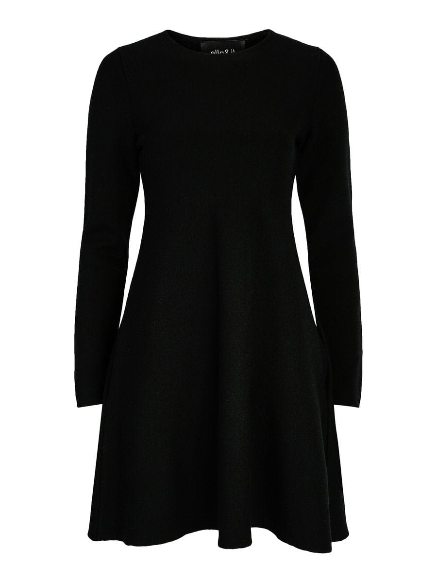 Cecilie Merino Dress, Black