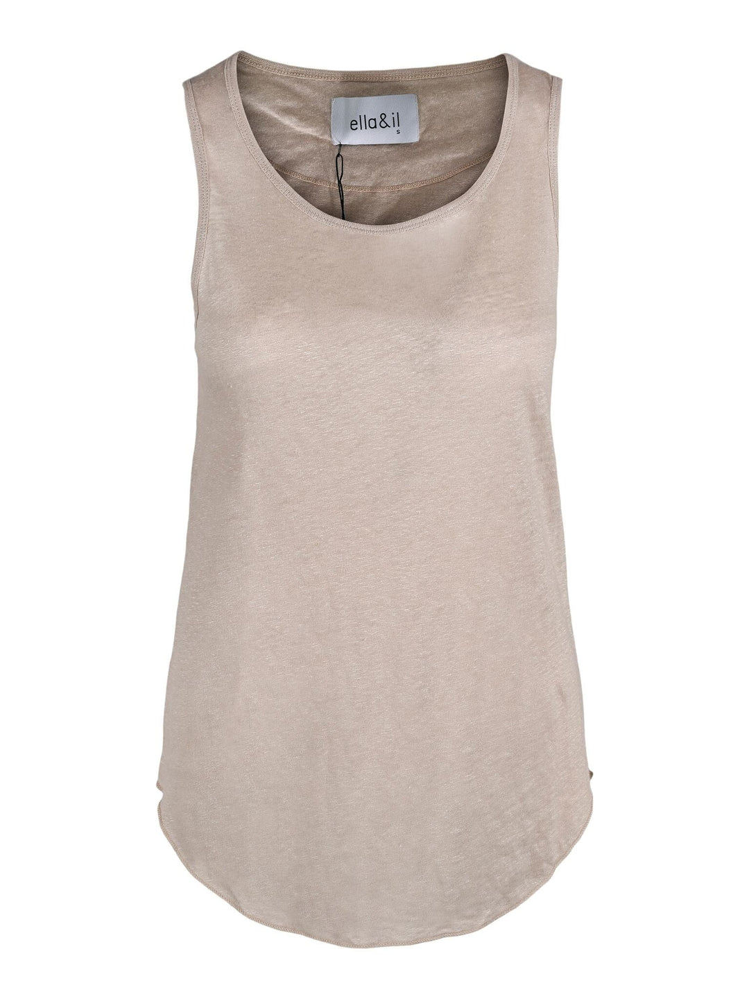 Rikke Linen Singlet, Beige