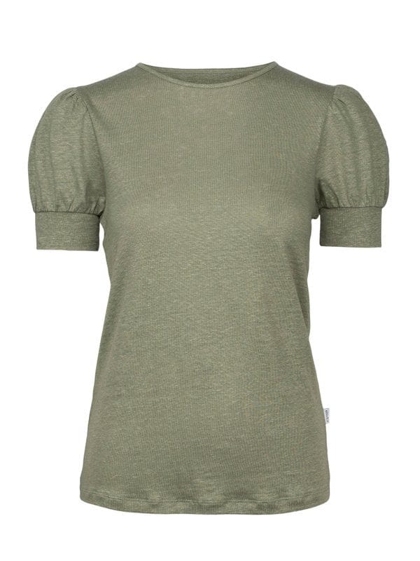 Madeleine Linen Tee, Green