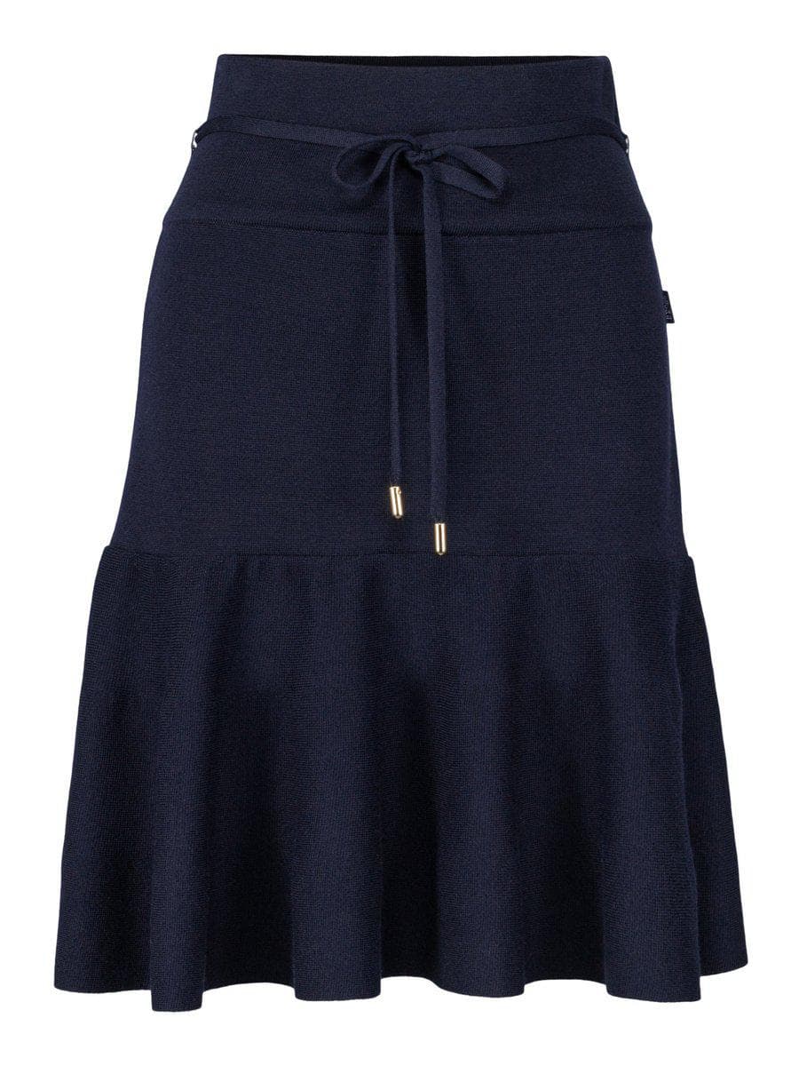 Mali Merino Skirt, Navy