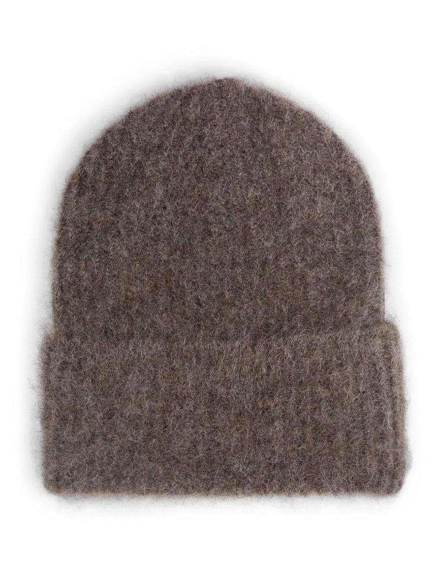 Silje Mohair Hat, Brown