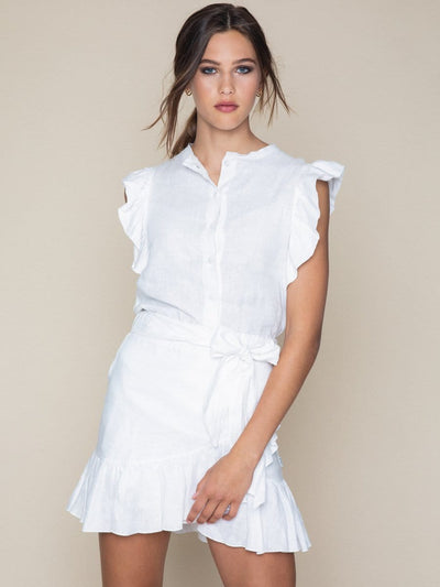 Pauline linen shirt, White