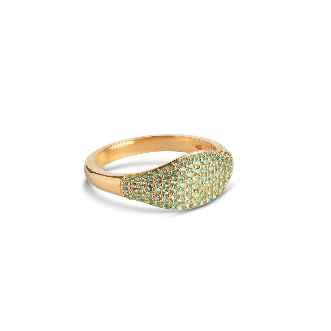 ENAMEL gull smykker ring - nærbilde