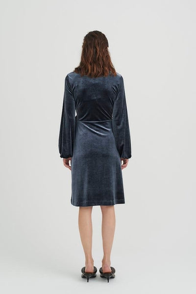 Goriel Jersey Dress, Marine Blue - Tråkk Inn