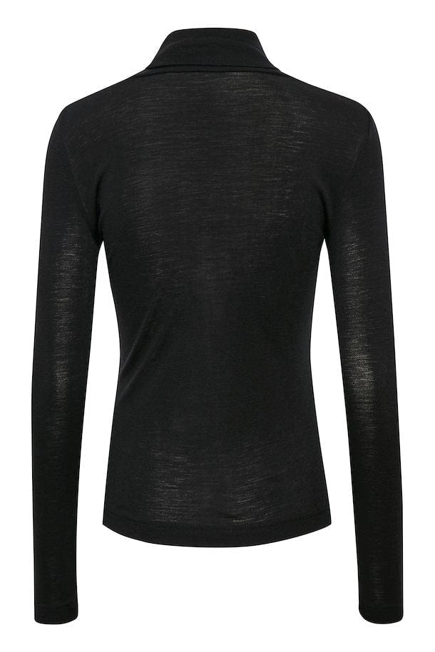 InWear svart Rollneck, Black - Tråkk Inn