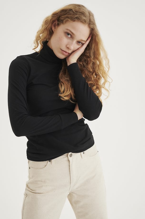 InWear svart Rollneck, Black - Tråkk Inn