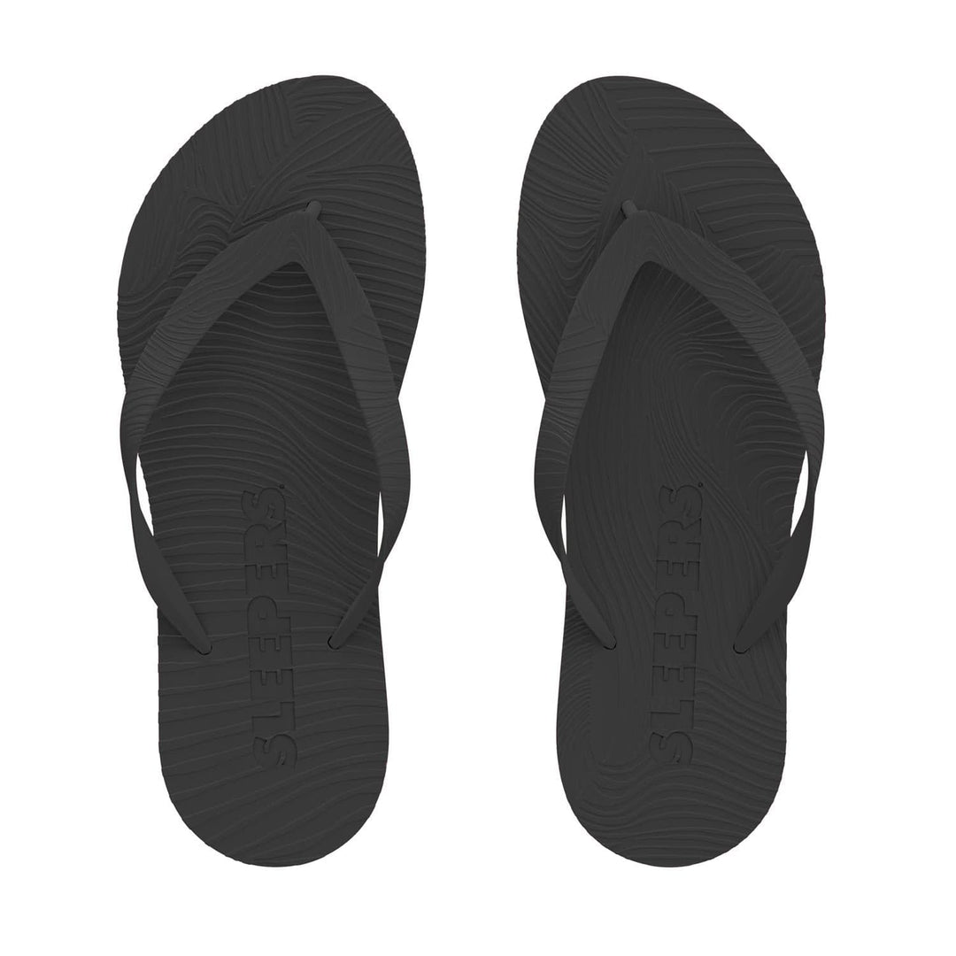 SLEEPERS svart sko - forfra