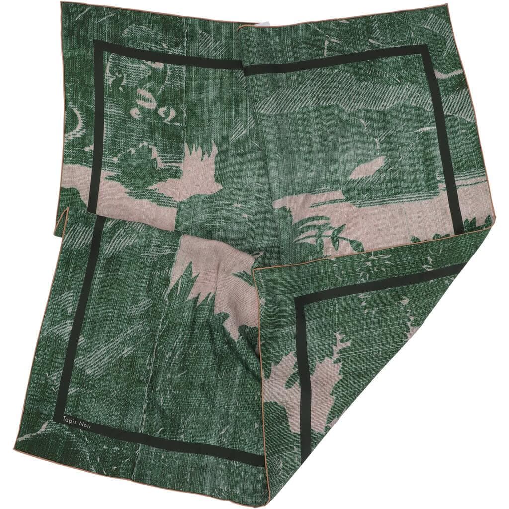 Classical Green Toile Scarf