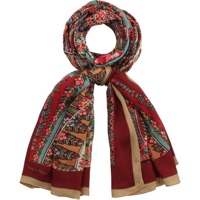 Long French Mirror Scarf, Ethnic